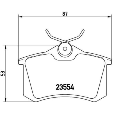 BREMBO Sada brzdových destiček P 85 017 autóalkatrész