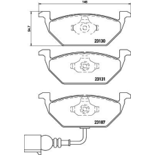 BREMBO Sada brzdových destiček P 85 072 autóalkatrész