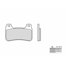 BREMBO Street Sinterált Fémbetétes Fékbetétek - 07HO50SA egyéb motorkerékpár alkatrész