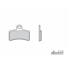 BREMBO Street Szén-Kerámia Fékbetétek - 07GR5105 egyéb motorkerékpár alkatrész