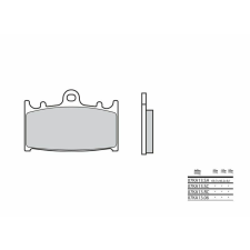 BREMBO Street Szénszálas-Kerámia Fékbetétek - 07KA1306 egyéb motorkerékpár alkatrész