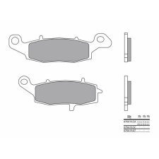 BREMBO Street szénszálas-kerámia fékbetétek - 07KA1907 egyéb motorkerékpár alkatrész