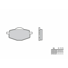 BREMBO Street Szénszálas-Kerámia Fékbetétek - 07YA1407 egyéb motorkerékpár alkatrész