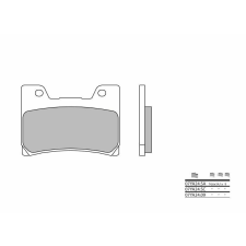 BREMBO Street Szénszálas-Kerámia Fékbetétek - 07YA2409 egyéb motorkerékpár alkatrész