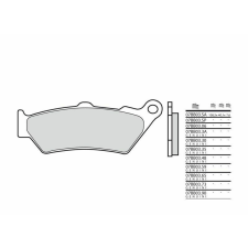 BREMBO Street Szinterelt Fém Fékbetétek - 07BB03SA egyéb motorkerékpár alkatrész