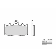 BREMBO Street Szinterelt Fém Fékbetétek - 07BB26SA egyéb motorkerékpár alkatrész