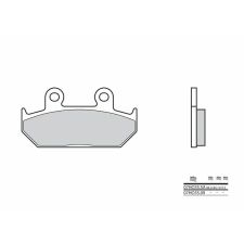 BREMBO Street Szintermetál fékbetétek - 07HO35SA egyéb motorkerékpár alkatrész