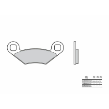 BREMBO terepjáró szinterelt fémbetétek - 07PO01SX egyéb motorkerékpár alkatrész