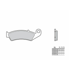 BREMBO utcai szén-kerámia fékbetétek - 07HO2506 egyéb motorkerékpár alkatrész