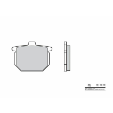 BREMBO utcai szénszálas-kerámia fékbetétek - 07HO0307 egyéb motorkerékpár alkatrész