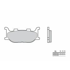 BREMBO utcai szénszálas-kerámia fékbetétek - 07YA3408 egyéb motorkerékpár alkatrész
