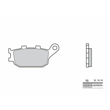 BREMBO utcai szinterelt fém fékbetétek - 07HO36SP egyéb motorkerékpár alkatrész