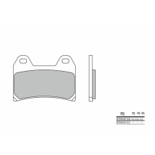 BREMBO utcai szinterelt fémbetétek - 07HO47SA egyéb motorkerékpár alkatrész