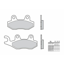 BREMBO utcai szintermetál fékbetétek - 07SU12SP egyéb motorkerékpár alkatrész