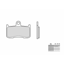 BREMBO Verseny Carbon-Ceramic Fékbetétek - 07KA23RC egyéb motorkerékpár alkatrész