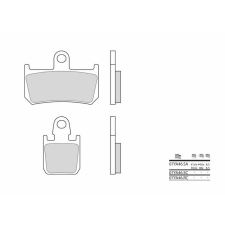 BREMBO verseny karbon-kerámia fékbetétek - 07YA46RC egyéb motorkerékpár alkatrész