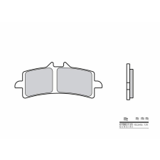 BREMBO versenyként használható karbon-kerámia fékbetétek - 07BB37RC egyéb motorkerékpár alkatrész