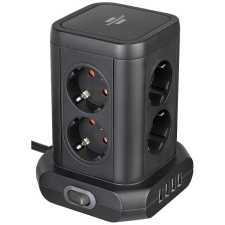 Brennenstuhl 1153560000 Dugalj elosztó 8 részes Fekete 2m (b1153560000) hosszabbító, elosztó