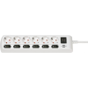 Brennenstuhl Extension lead individually switchable 6-way 2m H05VV-F 3G1.5 white