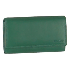  Brifkó fazonú zöld színű bőr pénztárca Gina Monti