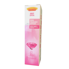 BRIGHT CRYSTAL ILLATOSÍTÓ DESIGNER DÍSZÜVEGGEL ÉS DEKORATÍV BAMBUSZPÁLCIKÁKKAL 120 ML illatosító, légfrissítő