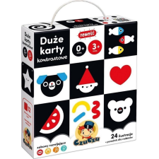 Bright Junior Media Nagy Kontrasztos Kártyák 0 és 3 Hónapos Babáknak + (501228) oktatójáték