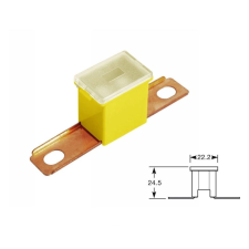 Bright Ride Biztosíték japán csavaros fekvő 60A (sárga) autóalkatrész