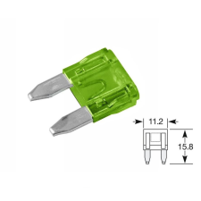 Bright Ride Biztosíték mini 30A (zöld) autóalkatrész