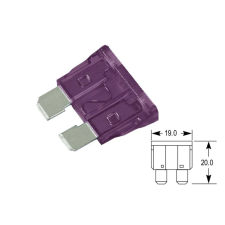 Bright Ride Biztosíték normál késes 3A (lila) autóalkatrész