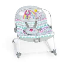 BRIGHT STARTS Rezgő hintaszék Rosy Rainbow™ 0hó+ 18 kg-ig pihenőszék, bébifotel
