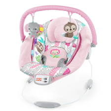  BRIGHT STARTS Rezgő pihenőszék dallamokkal Rosy Vines™ 0hó+, 9 kg-ig pihenőszék, bébifotel
