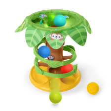  BRIGHT STARTS Zenélő golyópálya Tropical Twirl 6hó+ kreatív és készségfejlesztő