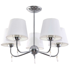  BRIGIT BIANCO 11-230 króm mennyezeti lámpa fehér ernyővel világítás