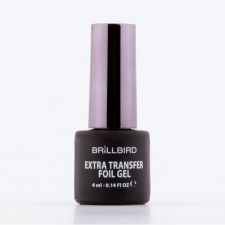 BrillBird - TRANSZFERFÓLIA ZSELÉ EXTRA (EXTRA TRANSFER FOIL GEL) - ecsetes - 4ML körömdíszítő