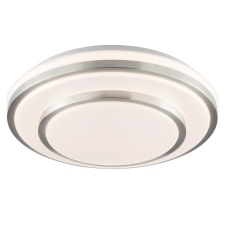 Brilliant LED-es mennyezeti lámpa Nivaro ezüst fehér átmérő 29,3 cm világítás