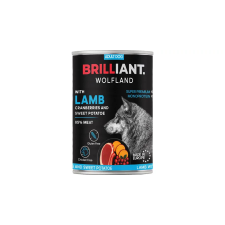 Brilliant Wolfland Lamb Monoprotein konzerv 400g kutyaeledel