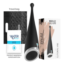  Brilly Glam – csiklóizgató vibrátor, fekete elegancia vibrátorok