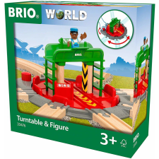 BRIO Vonat forgópálya figurával (33476) autópálya és játékautó