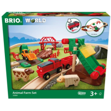 BRIO World 33984 Tanyasi állatok játékszett autópálya és játékautó