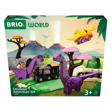 BRIO World Dinoszauruszos felfedező vonat készlet - Színes (63609400) autópálya és játékautó
