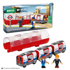 BRIO World Londoni metró fényekkel és hangokkal - Piros/Fehér (63608500) autópálya és játékautó