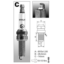 BRISK CR10YS Gyújtógyertya, Silver Racing sorozat autóalkatrész
