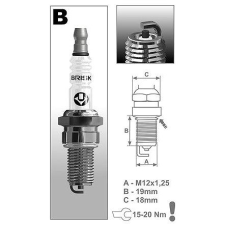 BRISK zapalovací svíčka B10C řada Super autóalkatrész