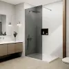  Bristol Walk-in .||. Chrome zuhanyfal, füstüveggel 120, 200cm, 6mm, NANO
