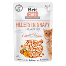 Brit Brit Care Cat Fillets in Gravy - Chicken 85 g macskaeledel