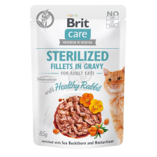 Brit Brit Care Cat Sterilized Fillets in Gravy - Rabbit 24 x 85 g macskaeledel