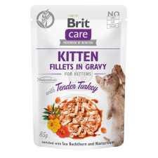 Brit Brit Care Kitten Fillets in Gravy - Turkey 24 x 85 g macskaeledel