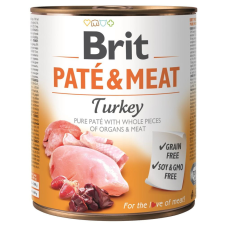 Brit Brit Paté & Meat Turkey 6x800g kutyaeledel