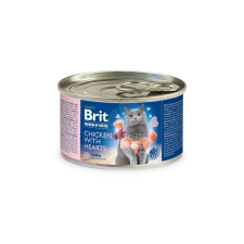 Brit Brit Premium by Nature Cat - Chicken with Hearts 6 x 200 g macskaeledel