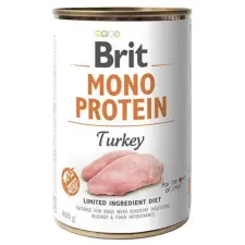 Brit Care Brit Mono Protein Turkey konzerv 400g - gabonamentes, pulyka konzerv kutyáknak kutyaeledel